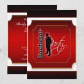 Stijlvolle vrijgezellenfeest personalisatie kaart (Voorkant / Achterkant)