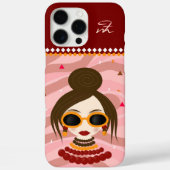 Stijlvolle vrouw Case-Mate iPhone case (Achterkant)