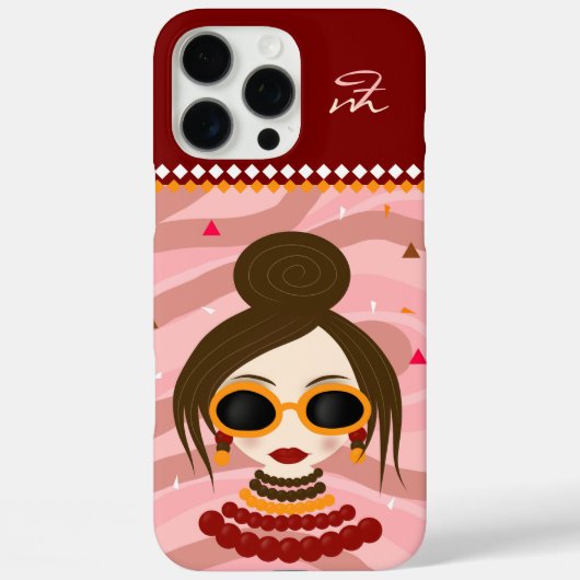 Stijlvolle vrouw Case-Mate iPhone case (Achterkant)