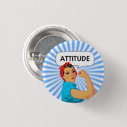 Stijlvolle vrouw en bewerkbare houdbaarheidstekst ronde button 3,2 cm (Voorkant /achterkant)