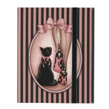 Stijlvolle vrouw en zwarte kat