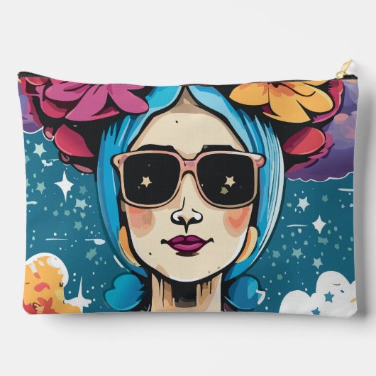 stijlvolle vrouw etui (Achterkant)