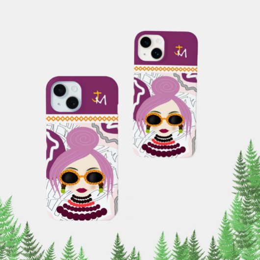 Stijlvolle vrouw Hoesje-Mate iPhone case