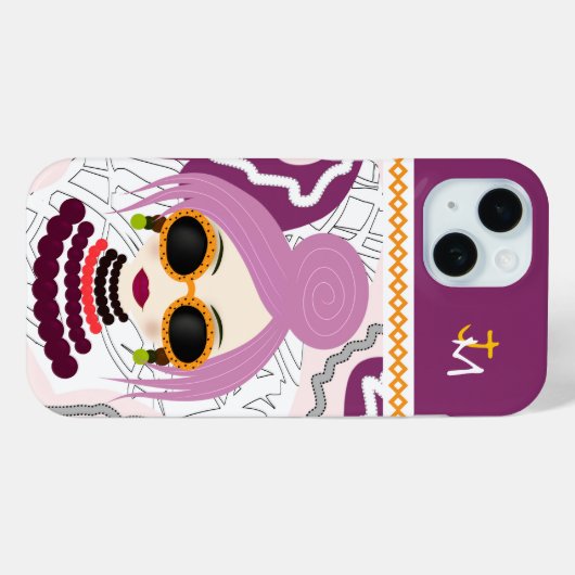 Stijlvolle vrouw Hoesje-Mate iPhone case (Achterkant (horizontaal))