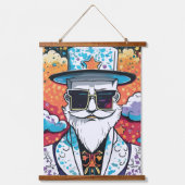 Stijlvolle vrouw & Man wandtapijten Hangend Wandkleed (Voorkant)