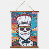 Stijlvolle vrouw & Man wandtapijten Hangend Wandkleed (Voorkant 3)