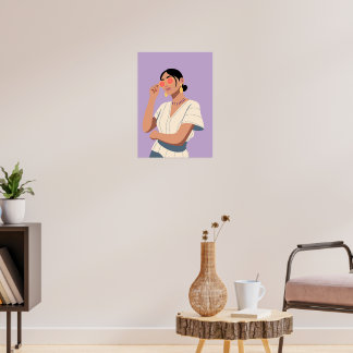 Stijlvolle vrouw poster