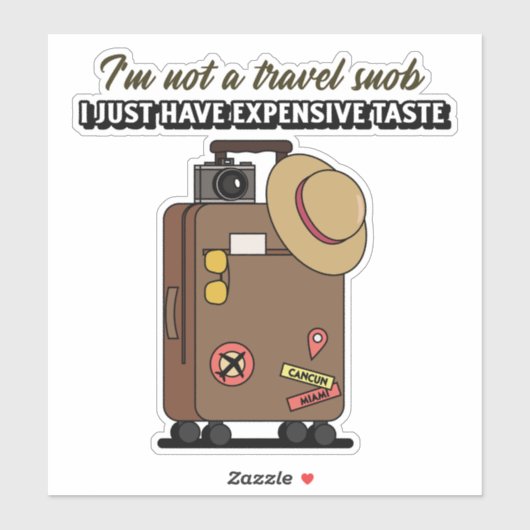 Stijlvolle vrouw reizen bagage sticker (Vel)