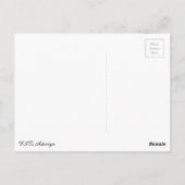 Stijlvolle vrouw silhouette op rood tapijt met ste briefkaart (Achterkant)