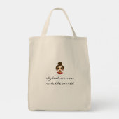 Stijlvolle vrouw tote bag (Achterkant)