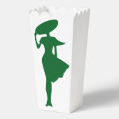 Stijlvolle vrouw Vector Grafische voorkeur Boxen Bedankdoosjes (Achterkant)