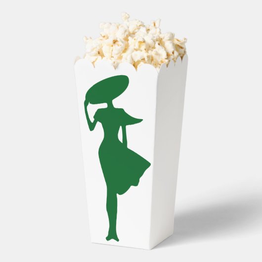 Stijlvolle vrouw Vector Grafische voorkeur Boxen Bedankdoosjes (Popped)