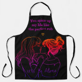 Stijlvolle vrouwen band over BBQ Schort (Voorkant)