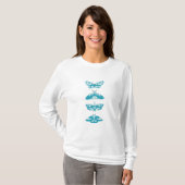 Stijlvolle vrouwen mode T-shirts (Voorkant volledig)