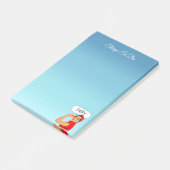 Stijlvolle vrouwtjes om opmerkingen na te maken post-it® notes (Schuin)