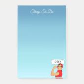 Stijlvolle vrouwtjes om opmerkingen na te maken post-it® notes (Voorkant)