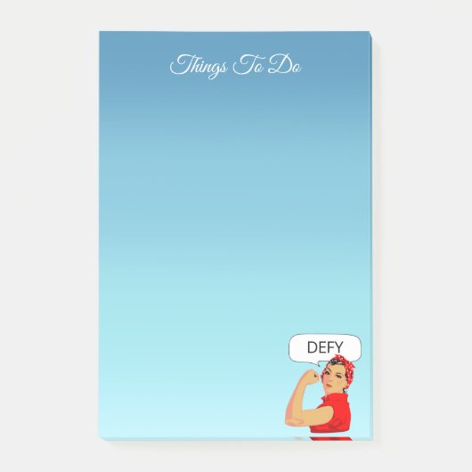 Stijlvolle vrouwtjes om opmerkingen na te maken post-it® notes (Voorkant)