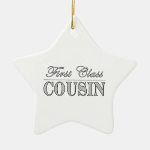 Stijlvolle vun Cousins Gifts : Neef van de eerste  Keramisch Ornament
