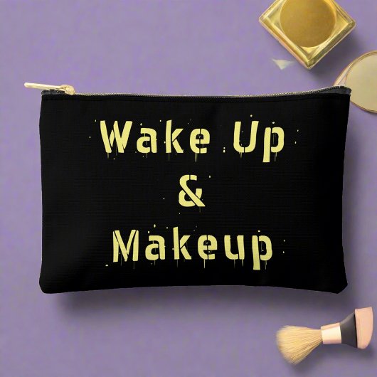Stijlvolle Wake Up & Make-up Quote Vrouwelijke Tre Etui