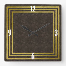 Stijlvolle wandklok Design Tijdstuk op Zazzle