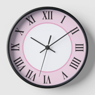 Stijlvolle wandklok – Roze