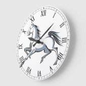 Stijlvolle wandklok voor paarden (Hoek)
