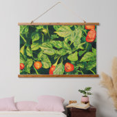 Stijlvolle, warmrood-roodbruinachtige paprika hangend wandkleed (Slaapkamer)