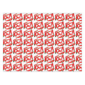 Stijlvolle, warmrood-roodbruinachtige paprika  tafelkleed (Voorkant (Horizontaal))