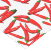 Stijlvolle, warmrood-roodbruinachtige paprika  tafelkleed (Gekanteld)