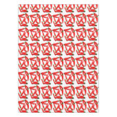 Stijlvolle, warmrood-roodbruinachtige paprika  tafelkleed (Voorkant)
