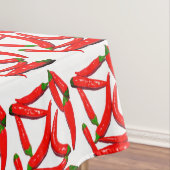 Stijlvolle, warmrood-roodbruinachtige paprika  tafelkleed (Voorbeeld)