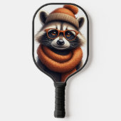 Stijlvolle Wasbeer Pickleball Paddle (Achterkant)