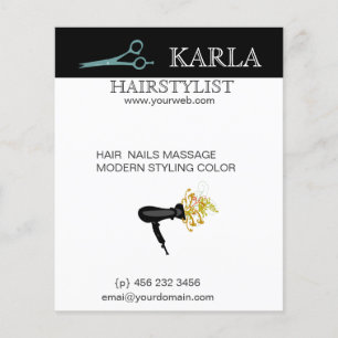 Stijlvolle  wasdroger Salon Spa Hair Flyer
