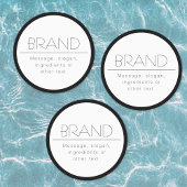 Stijlvolle waterdichte minimalist labels