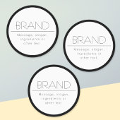 Stijlvolle waterdichte minimalist labels