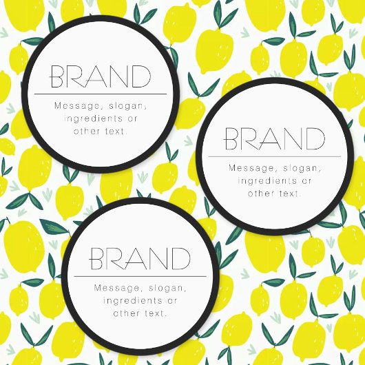 Stijlvolle waterdichte minimalist labels