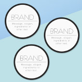 Stijlvolle waterdichte minimalist labels