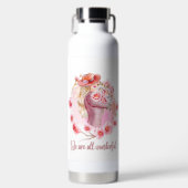Stijlvolle waterfles – Trendy herbruikbare drinkfl (Voorkant)