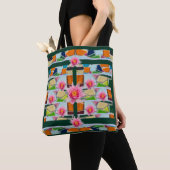 Stijlvolle waterlelies Carry-all plezier Tote Bag (Dichtbij)