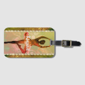 Stijlvolle Waterverf Ballerina Bagagelabel (Voorkant (horizontaal))