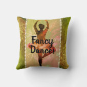 Stijlvolle Waterverf Ballerina Fancy danser Kussen (Achterkant)
