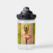 Stijlvolle Waterverf Ballerina Waterfles (Achterkant)