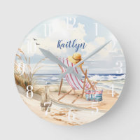 Stijlvolle Waterverf Beach Ocean Monogram