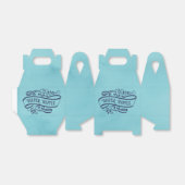 Stijlvolle Waterverf Blauw Baby showers luier Raff Bedankdoosjes (Uitgevouwen)