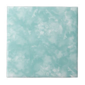 Stijlvolle Waterverf Blauwgroen blauw Tegeltje (Voorkant)