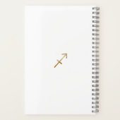 Stijlvolle Waterverf Boogschutter Custom Journal Notitieboek (Achterkant)