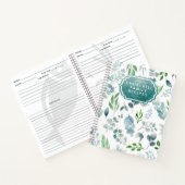 Stijlvolle Waterverf Botanisch, aangepast recept Notitieboek (Binnen)