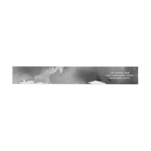 STIJLVOLLE WATERVERF chic grijs mono inkt adres