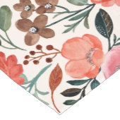 Stijlvolle Waterverf Floral Farmhouse Pattern Korte Tafelloper (Hoek)