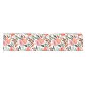 Stijlvolle Waterverf Floral Farmhouse Pattern Korte Tafelloper (Horizontaal)